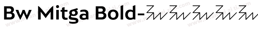 Bw Mitga Bold字体转换